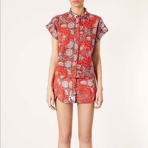 Topshop bandana print set